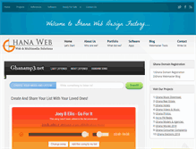 Tablet Screenshot of ghana-web.net
